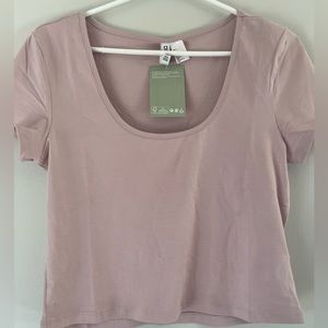 H&M cotton jersey top large